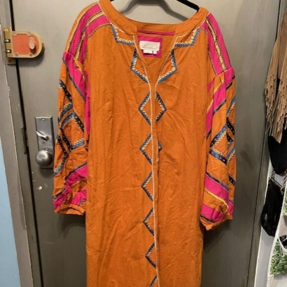Anthropologie Retro Stasiana Embroidered Tunic Dress - Picture 4 of 16